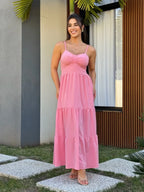 Vestido Mari Feminino - Rosa