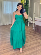 Vestido Mari Feminino - Verde Bandeira