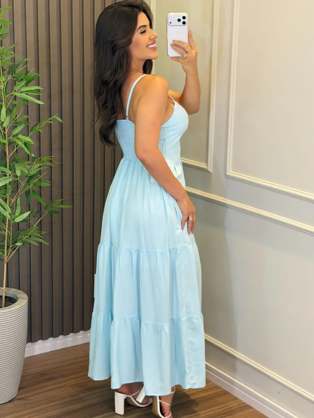 Vestido Mari Feminino - Azul Candy