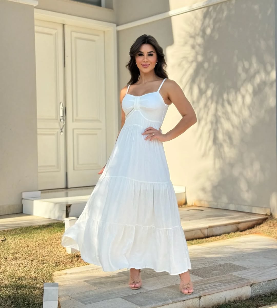 Vestido Mari Feminino - Branco