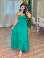 Vestido Mari Feminino - Verde Bandeira