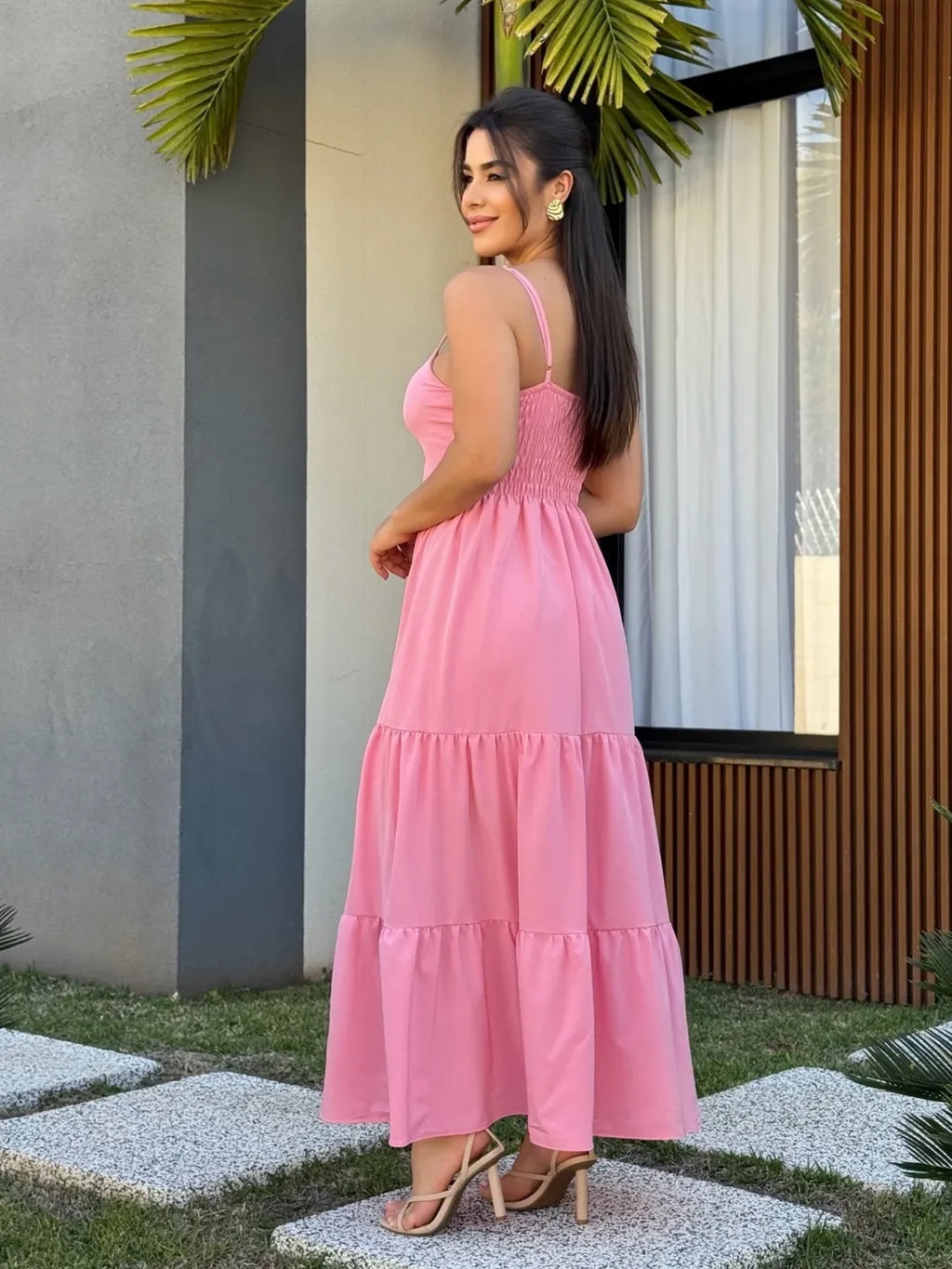 Vestido Mari Feminino - Rosa