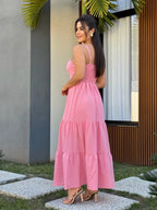 Vestido Mari Feminino - Rosa