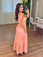 Vestido Mari Feminino - Pêssego