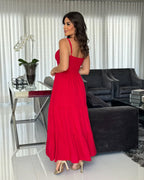 Vestido Mari Feminino - Vermelho