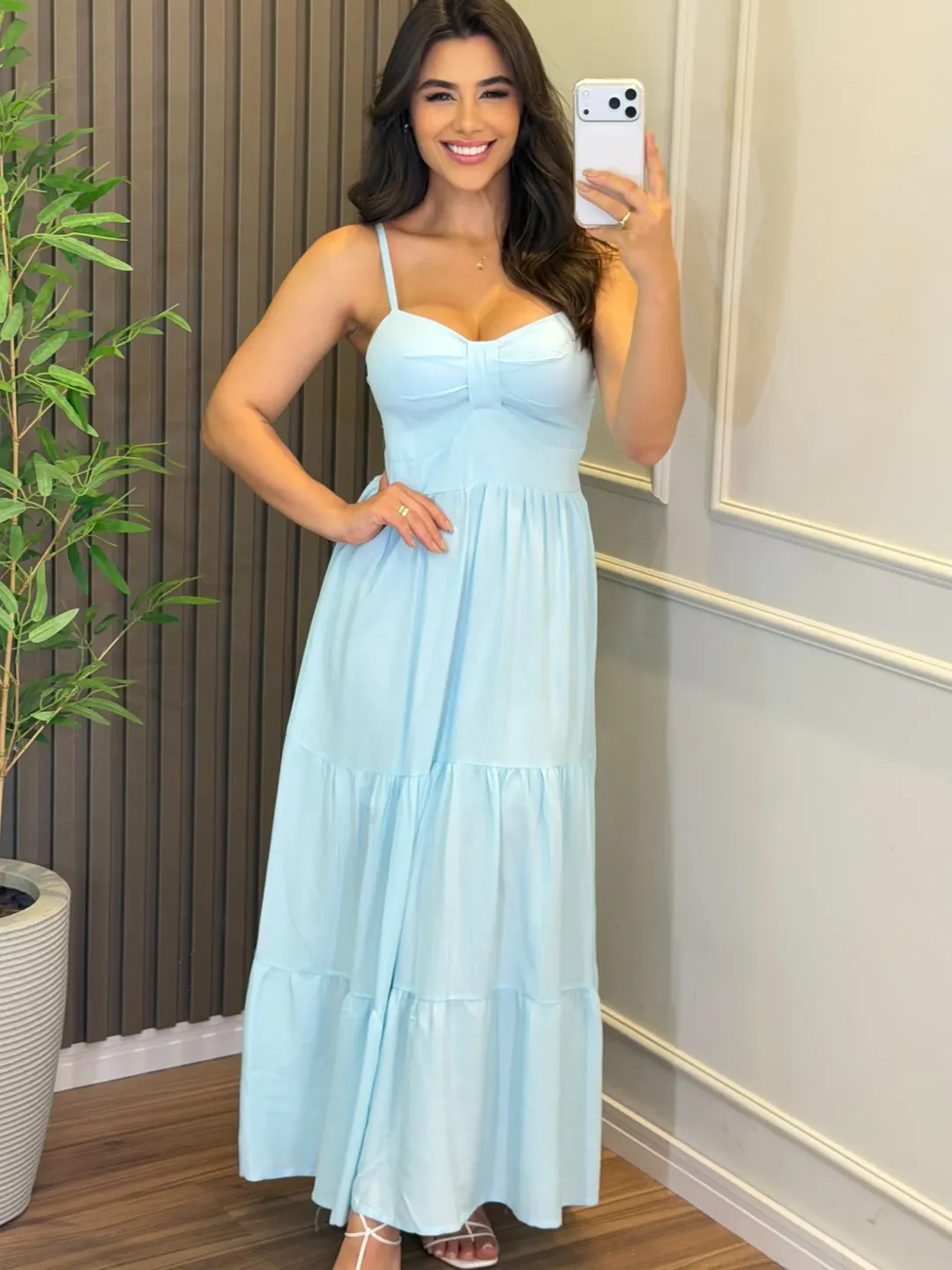 Vestido Mari Feminino - Azul Candy