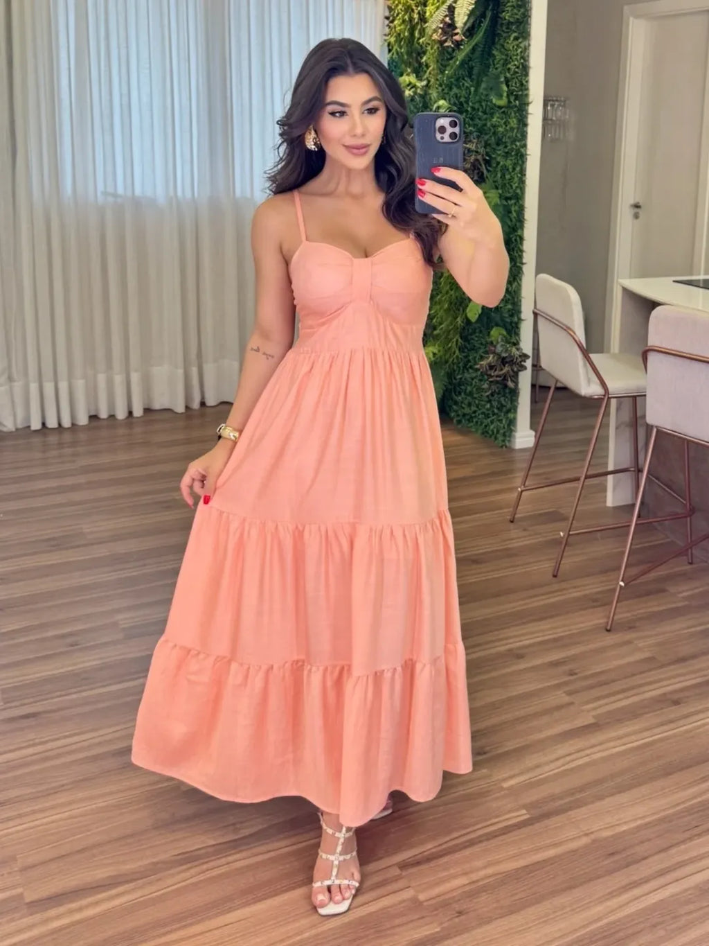 Vestido Mari Feminino - Pêssego