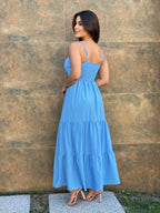 Vestido Mari Feminino - Azul