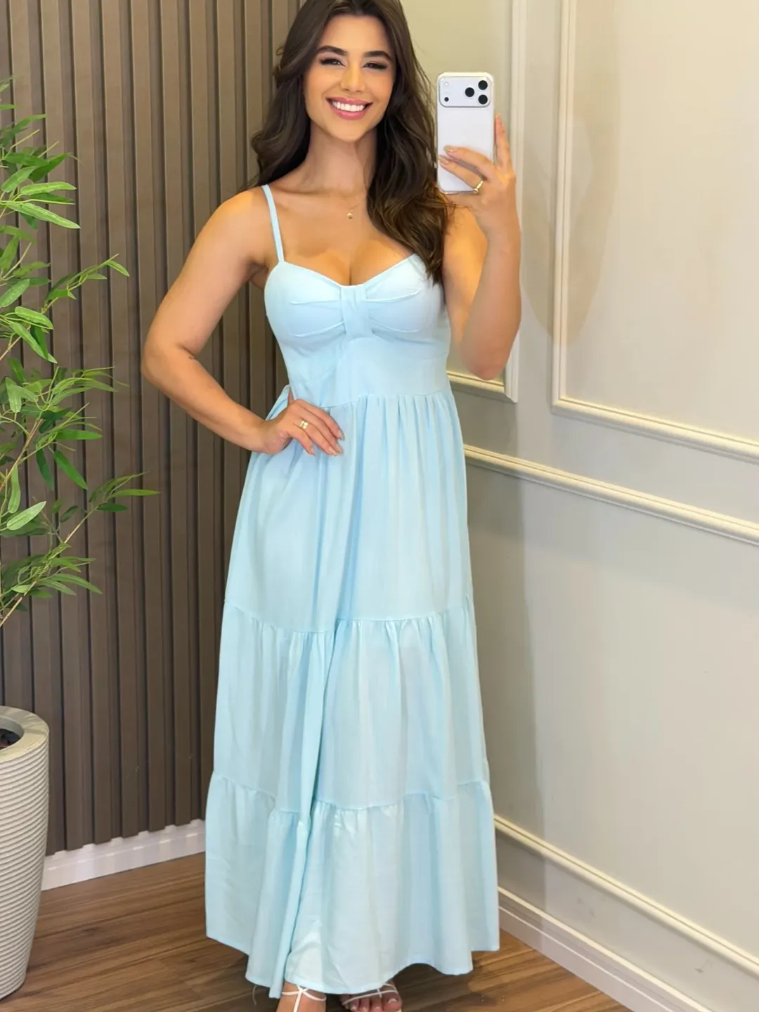 Vestido Mari Feminino - Azul Candy