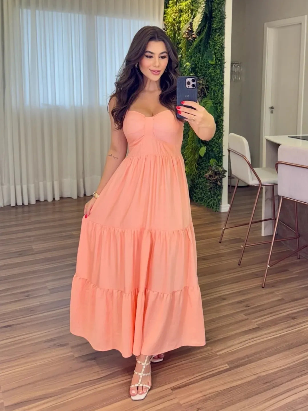 Vestido Mari Feminino - Pêssego