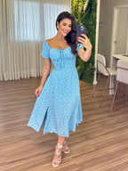 Vestido Olivia Feminino - Azul Claro