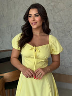 Vestido Olivia Feminino - Amarelo