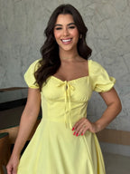 Vestido Olivia Feminino - Amarelo