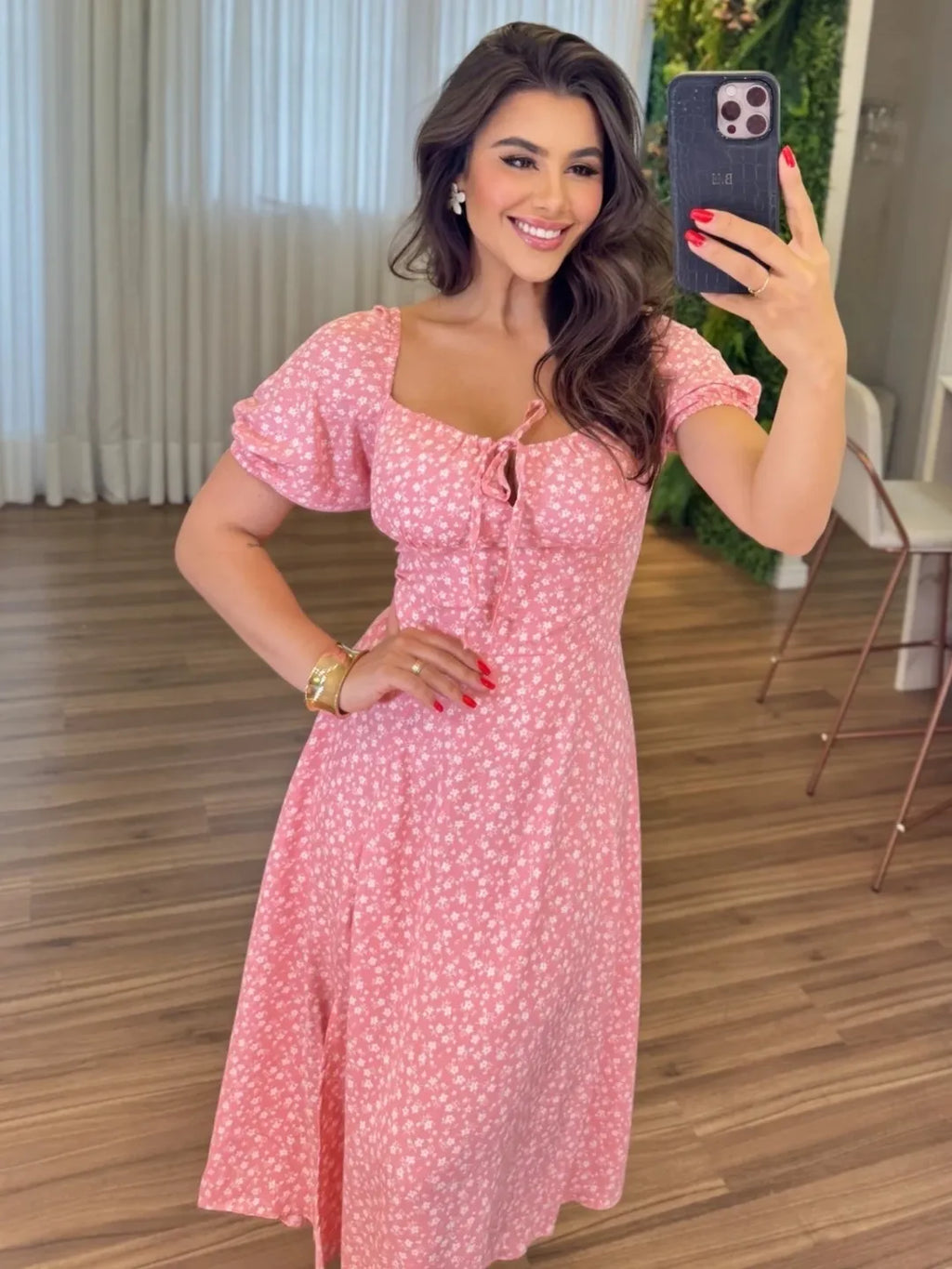 Vestido Olivia Feminino - Rosa