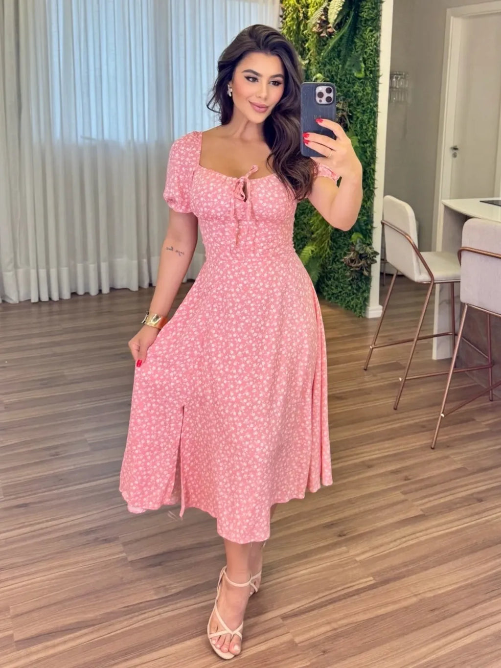 Vestido Olivia Feminino - Rosa