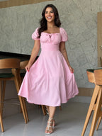 Vestido Olivia Feminino - Rosa