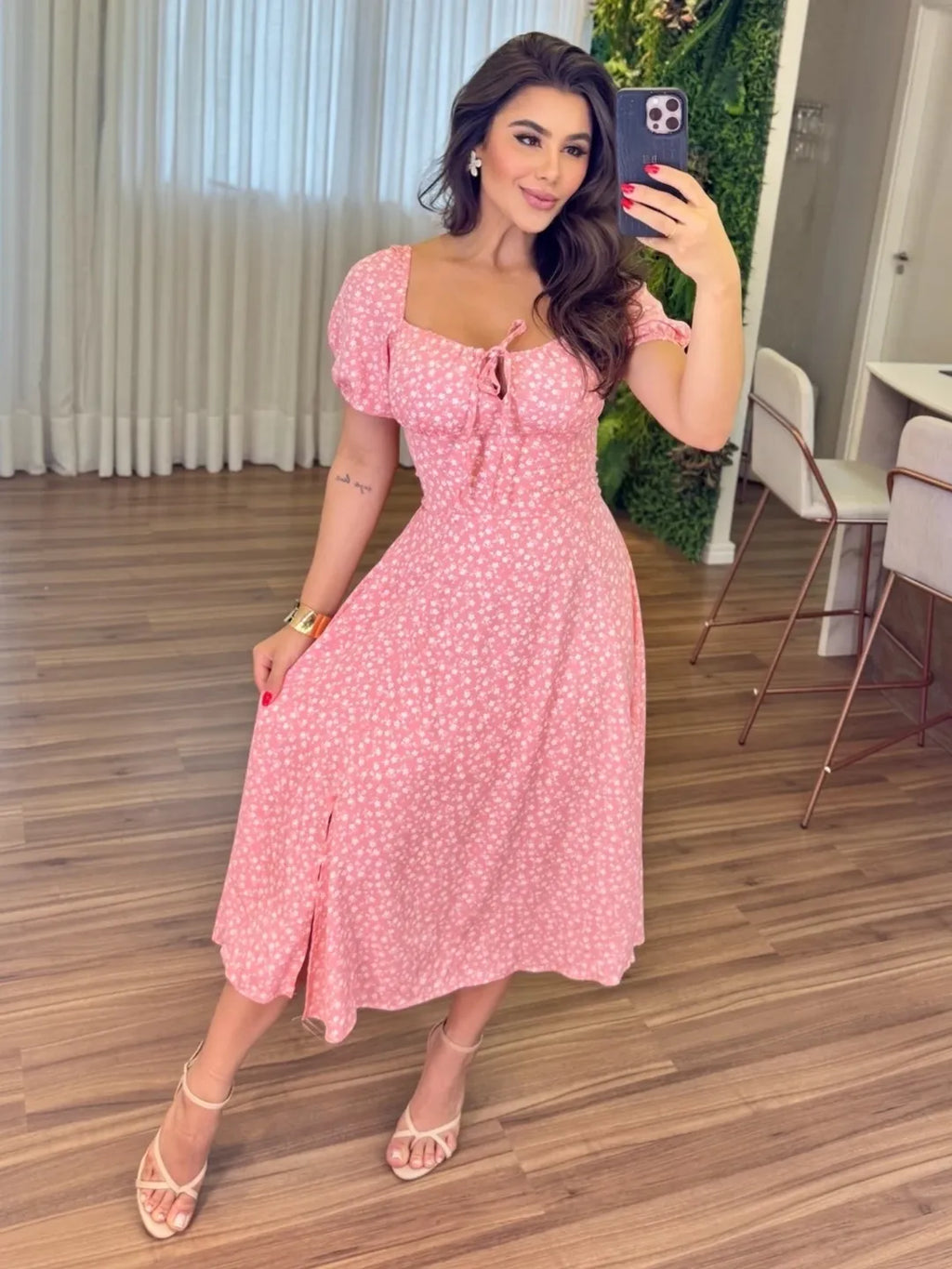 Vestido Olivia Feminino - Rosa