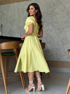 Vestido Olivia Feminino - Amarelo