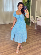 Vestido Olivia Feminino - Azul Claro