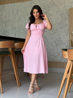 Vestido Olivia Feminino - Rosa