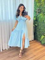 Vestido Íris Feminino - Azul Claro