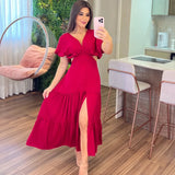 Vestido Íris Feminino - Bordô