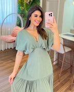 Vestido Íris Feminino - Pistache