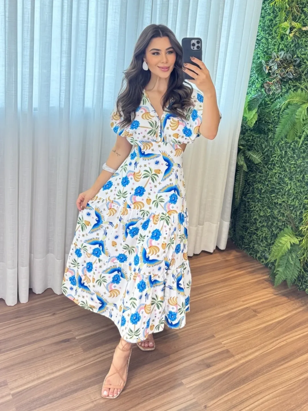 Vestido Íris Feminino - Azul Farm