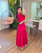 Vestido Íris Feminino - Bordô