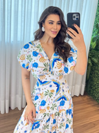 Vestido Íris Feminino - Azul Farm