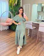 Vestido Íris Feminino - Pistache