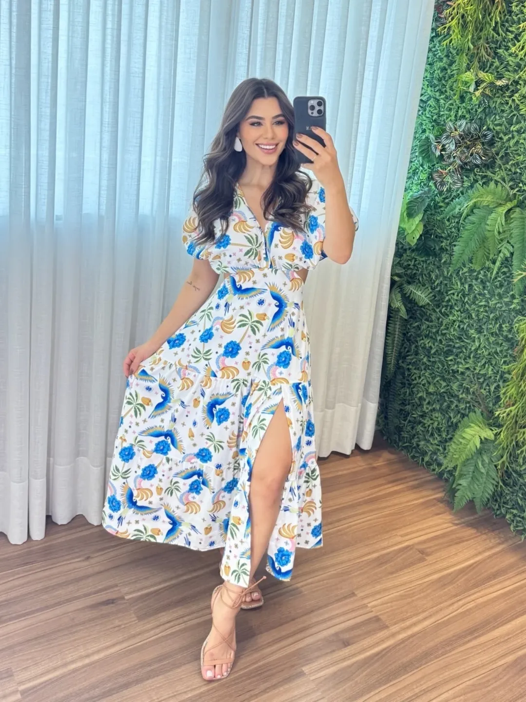 Vestido Íris Feminino - Azul Farm