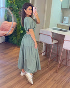 Vestido Íris Feminino - Pistache