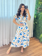 Vestido Íris Feminino - Azul Farm