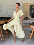 Vestido Íris Feminino - Amarelo