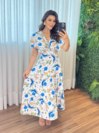 Vestido Íris Feminino - Azul Farm