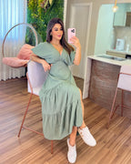 Vestido Íris Feminino - Pistache