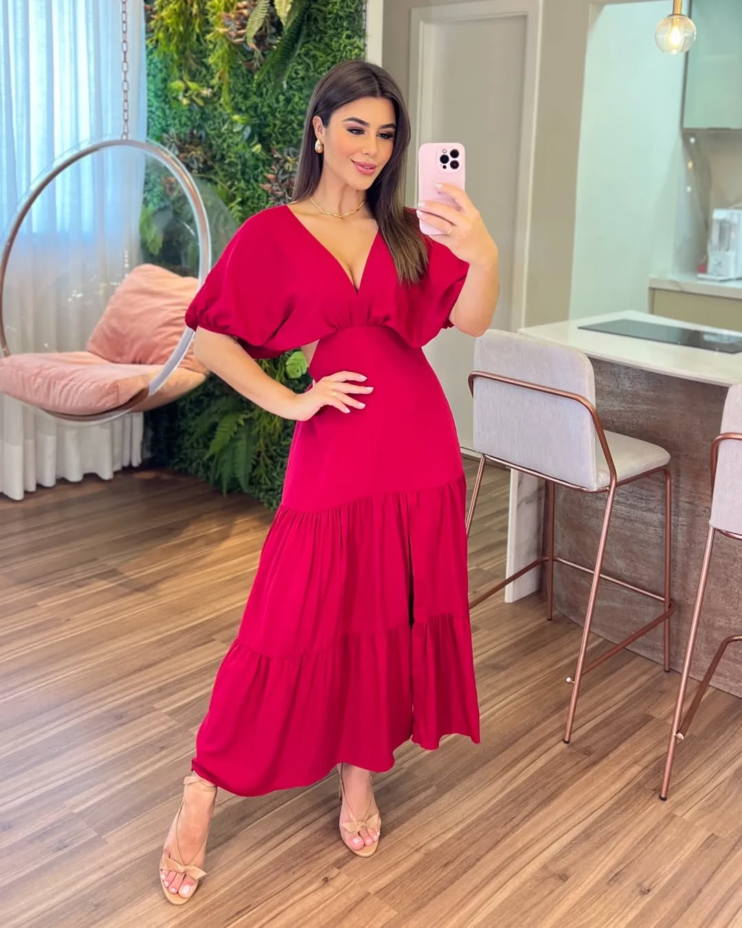 Vestido Íris Feminino - Bordô