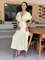 Vestido Íris Feminino - Amarelo