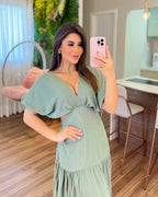 Vestido Íris Feminino - Pistache