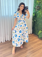 Vestido Íris Feminino - Azul Farm