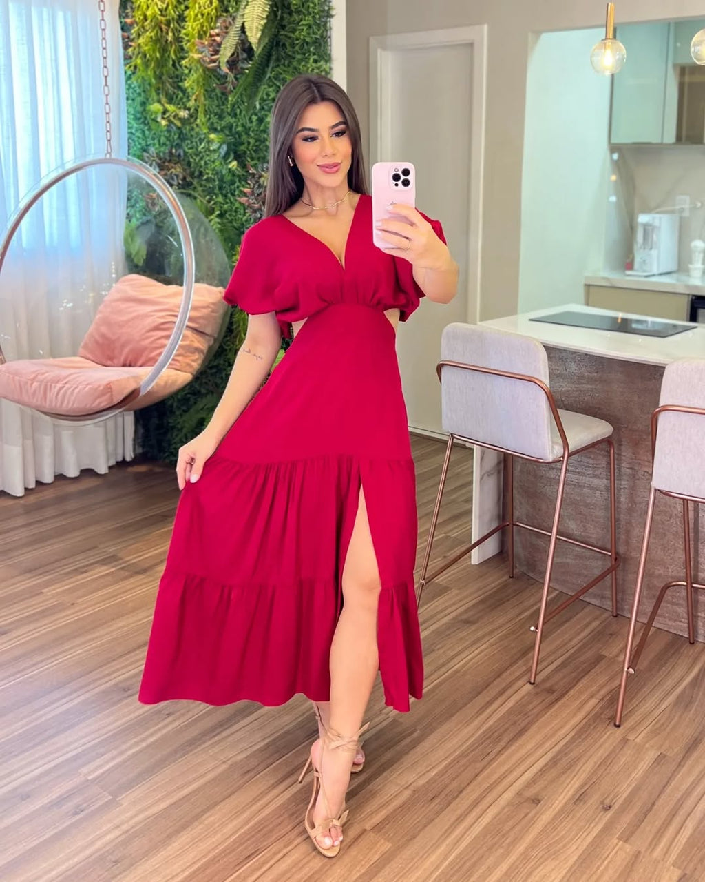 Vestido Íris Feminino - Bordô