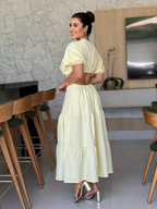 Vestido Íris Feminino - Amarelo