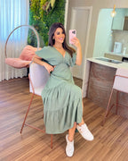 Vestido Íris Feminino - Pistache