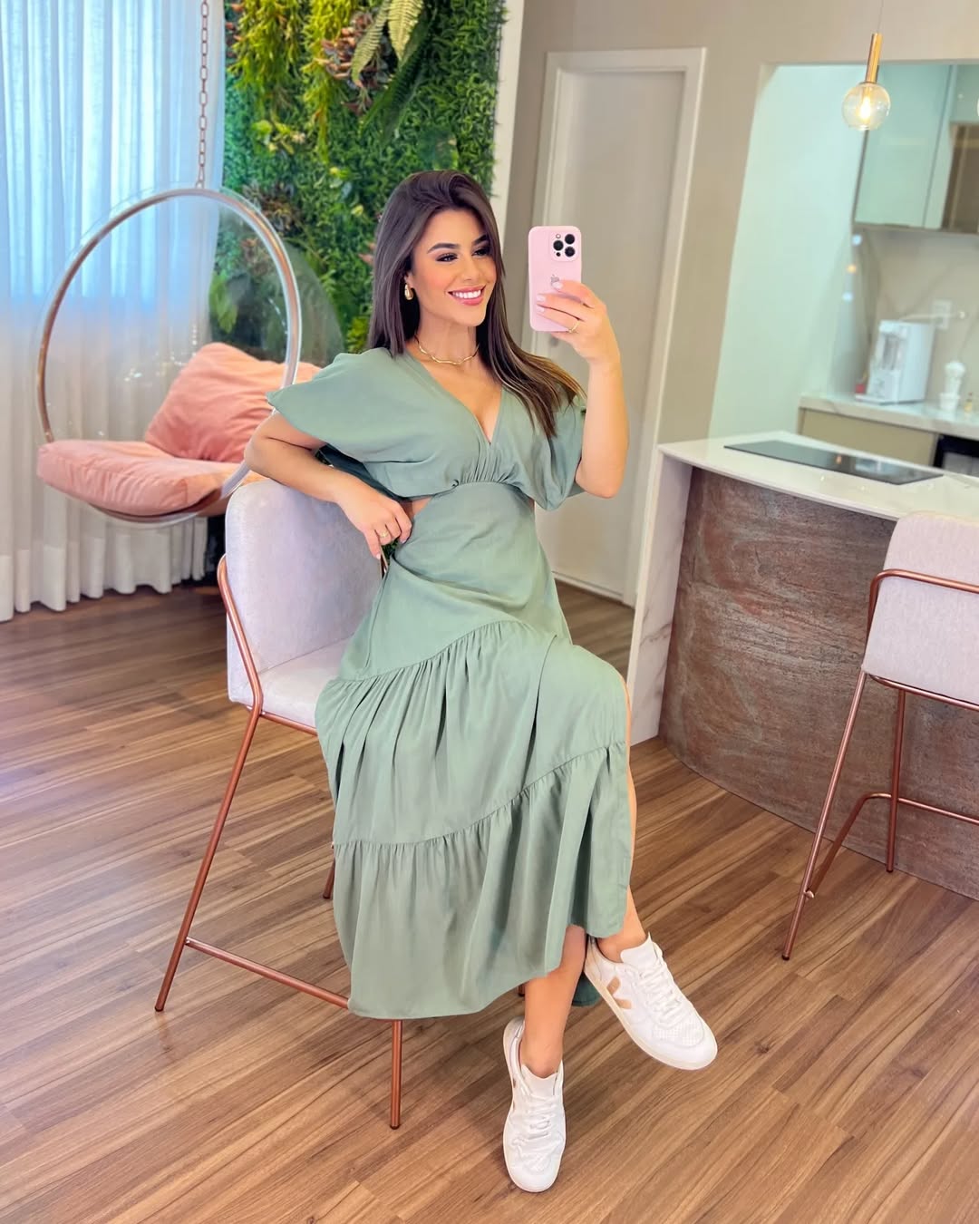 Vestido Íris Feminino - Pistache