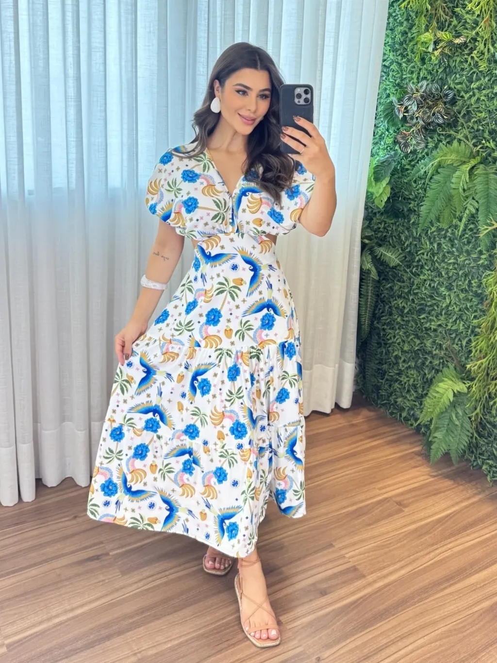 Vestido Íris Feminino - Azul Farm