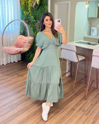 Vestido Íris Feminino - Pistache