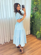 Vestido Íris Feminino - Azul Claro