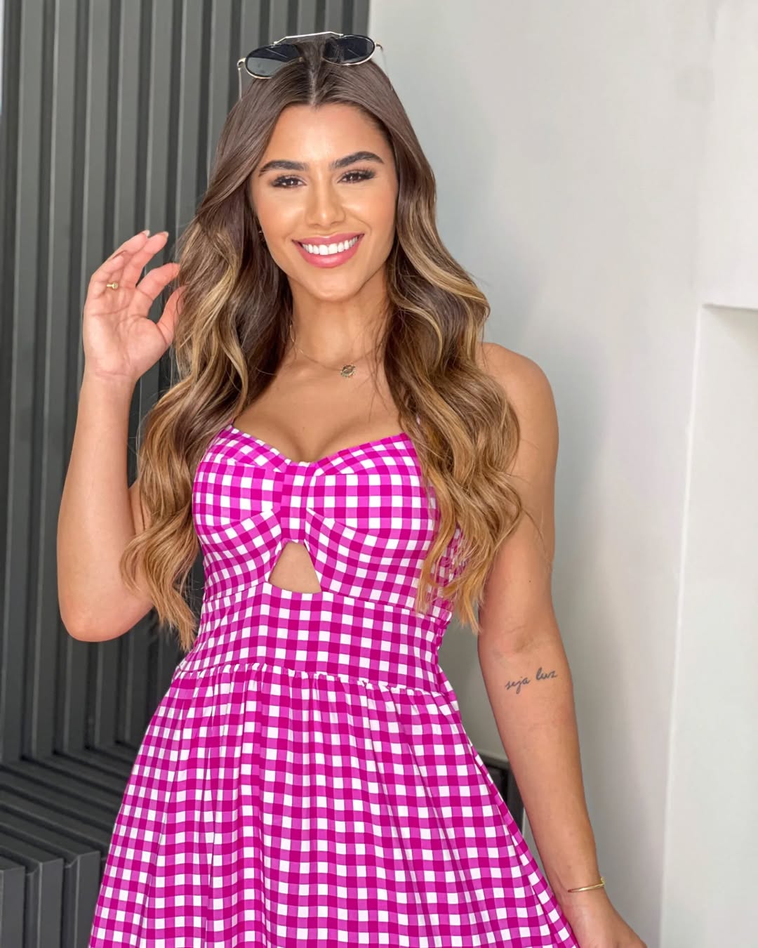 Vestido Bojo Midi Feminino - Fúcsia