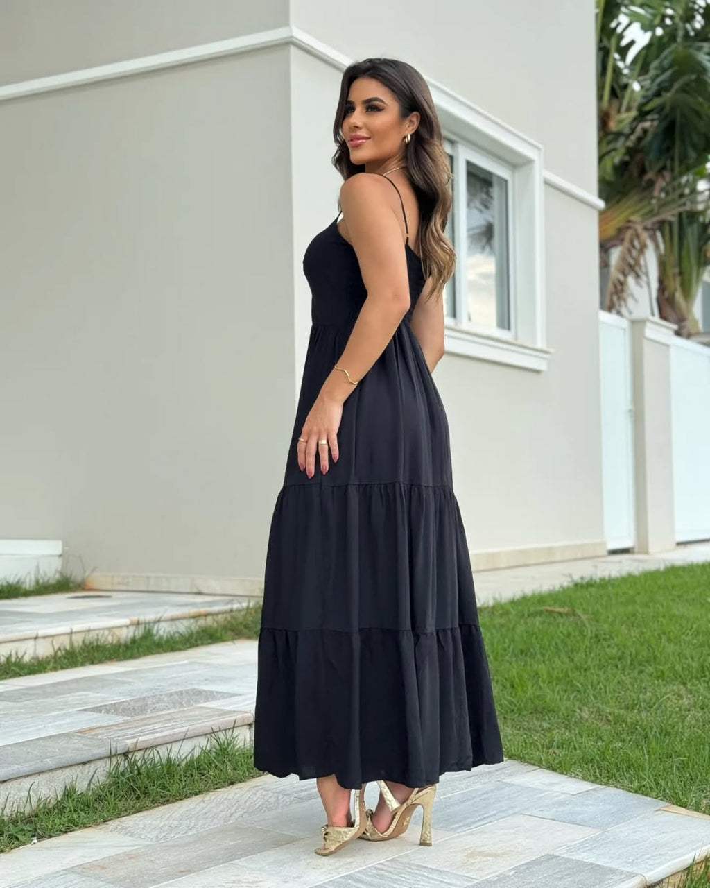 Vestido Mari Feminino - Preto